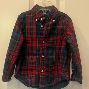 Ralph Lauren Plaid Cotton Twill Shirt 3T